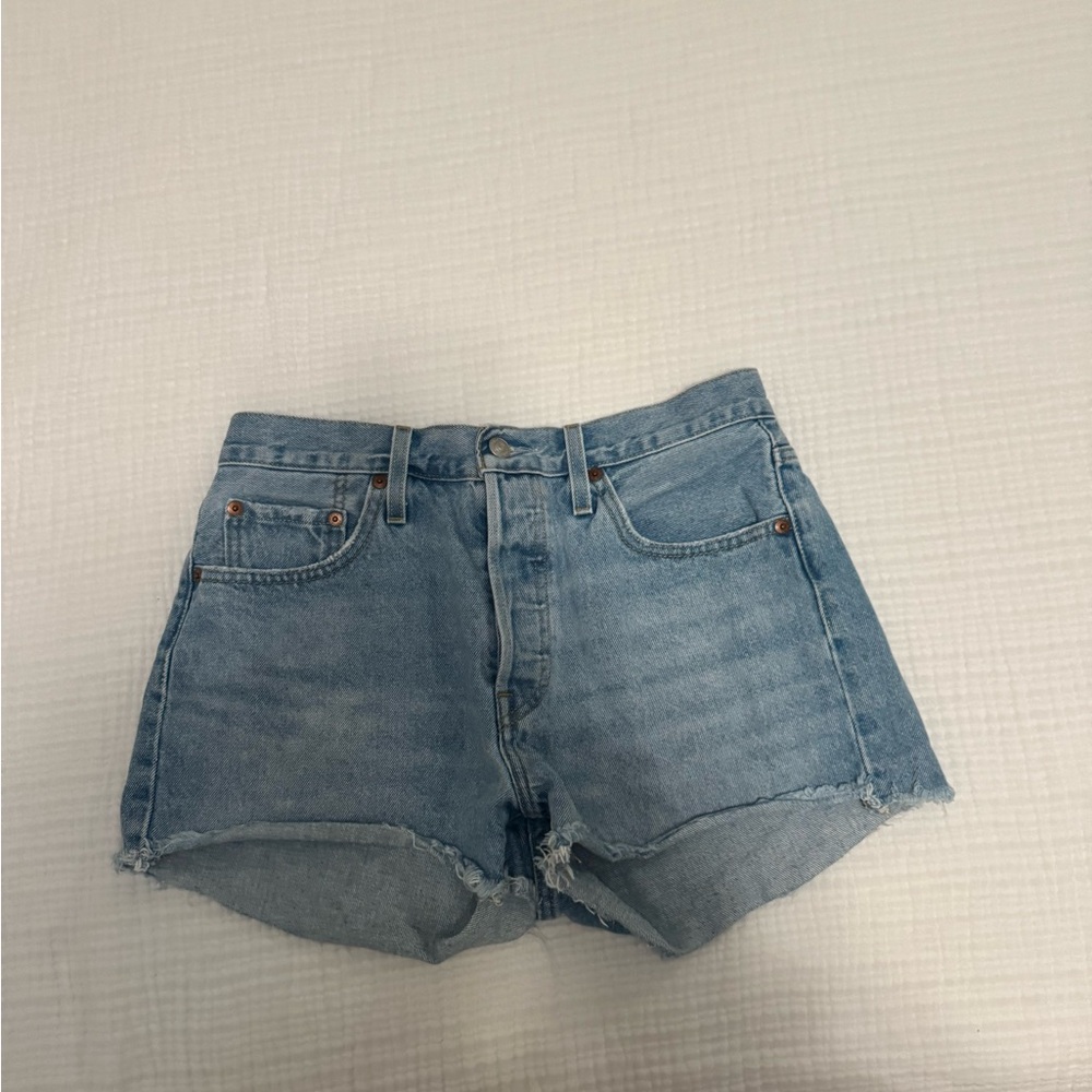 Levi's 501 Light Blue Jean Shorts